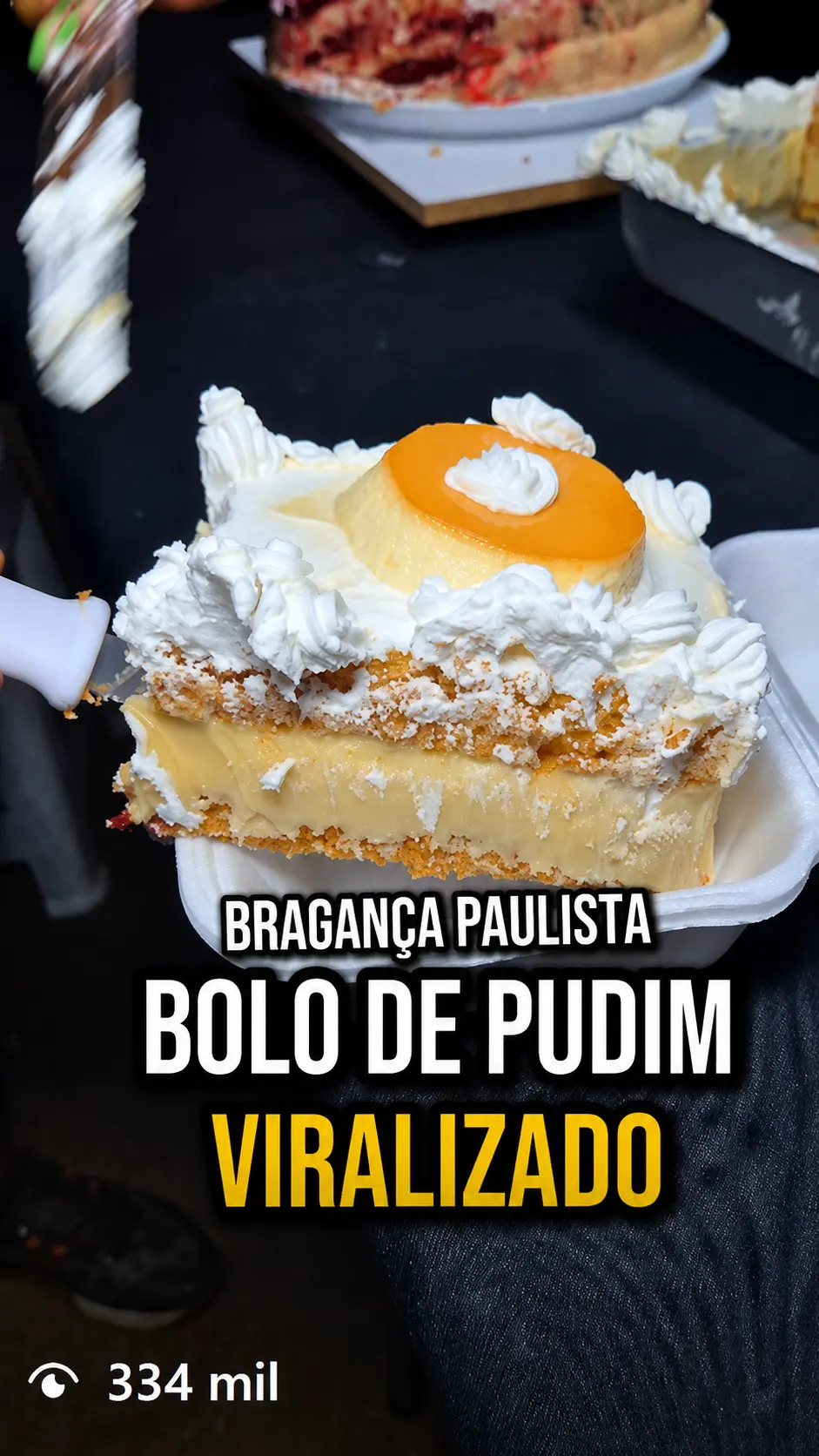 Print em alta definição do reel: Bolo de pudim viralizado