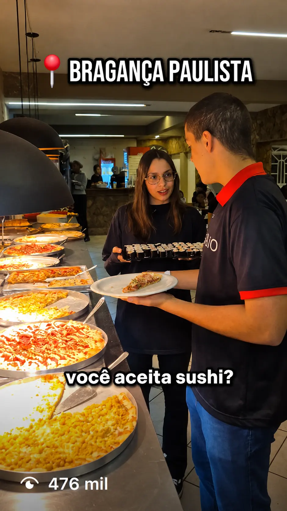 Print em alta definição do reel: Desafio de sushi em Bragança Paulista