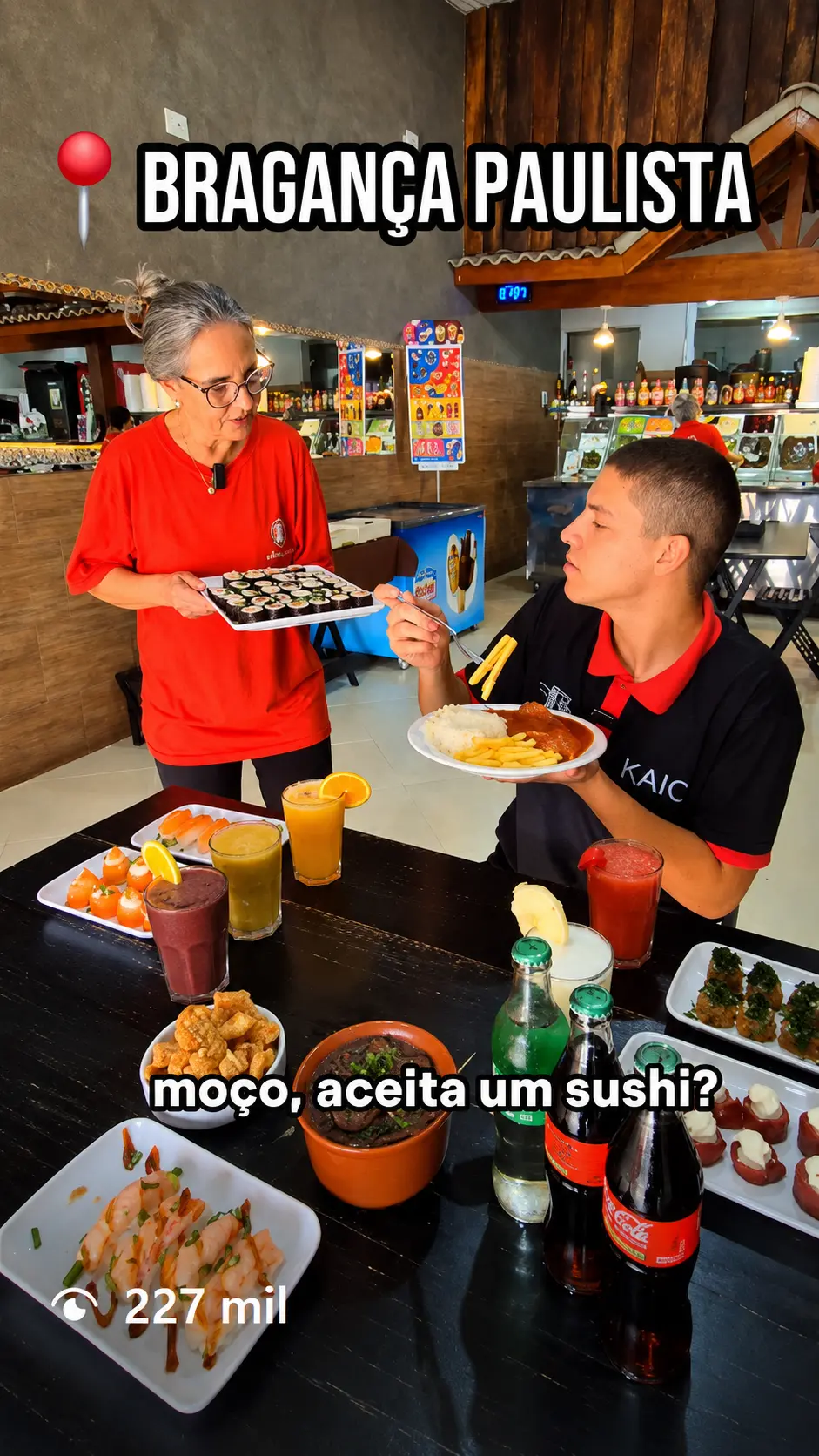 Print em alta definição do reel: Experiência gastronômica local